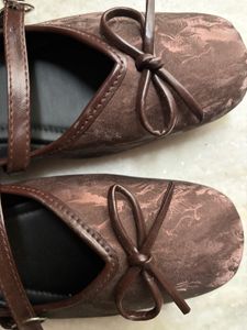 Cute Bronze Ballerinas