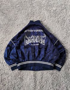 Japanese moto style embroidered jacket