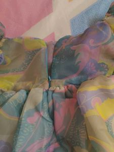 Pastel Floral Print Fabric