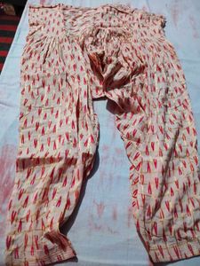 Light Pink Floral Print Kurta with salwar
