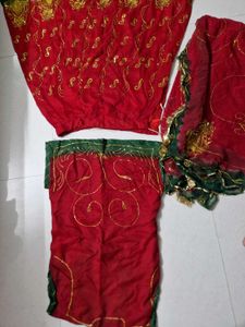 Red Embroidered Lehenga Choli