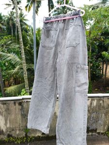 Stylish Gray baggy Jeans and sand beige cargo jean