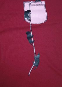 Cute Cat Pocket T-Shirt