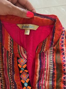 Global Desi Printed Top