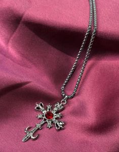 Gothic Cross Pendant Necklace