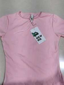 NEW ME Baby Pink Fitted Top | Size-XS