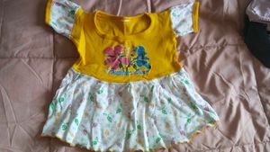 Adorable Baby Dress with Bunny Print