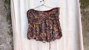 13249. Boho Smocked Skirt