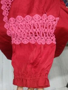 Stunning Red Ethnic top
