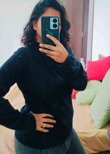 Cozy Black Knit Sweater