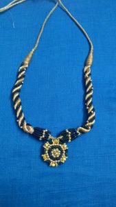 Black and Golden chokar necklace