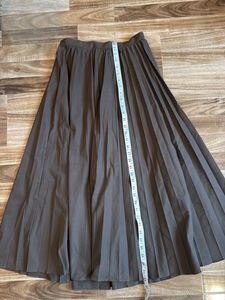 Pleated Maxi Skirt
