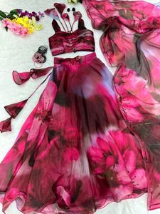 Pure Jimmy Organza Silk Lehenga Huge Flair😊