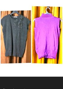 Combo Of 2 Knitted Tops Size 42 inches, Stretchabl