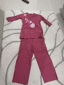 Pink Floral Kurta &amp; Pants Set