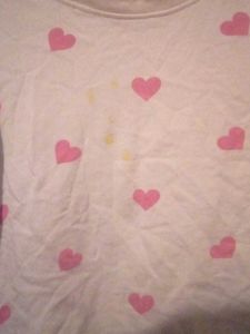 2.Heart Print Crop Top SET