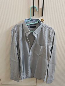 Men's Striped Button-Down Shirt