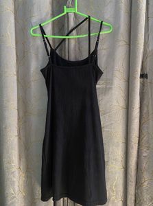 Chic Black Ruched Mini Dress