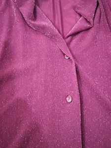Sparkly Burgundy shirt
