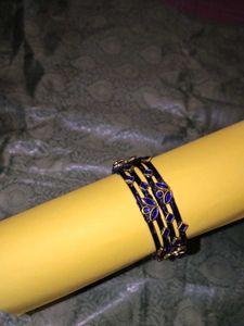 Elegant double layered Blue Stone Bangles