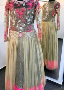 Party Wear Gown Size Upto L