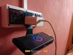 Universal Wall Mount Phone Charger Holder