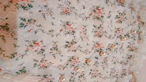 Floral Lace Cami Top with Pearl Buttons