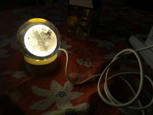3d moon crystal lamp