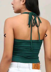 Shein Halter Neck Ruched Top
