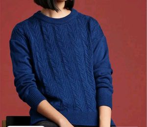 XL - BLUE KNIT PULLOVER💙