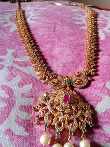 Cz Short Necklace One Mutam Is Not There Please Check It