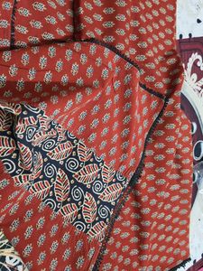 Block Print Cotton Saree