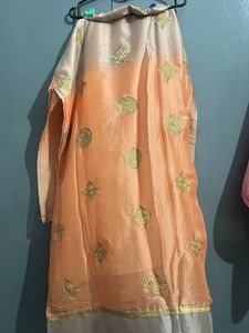 Beautiful Embroidery Double Shade Suit With Duppt