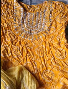 Yellow Kurta Set Dupatta