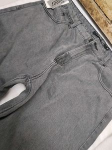 Roadster Gray Wide Leg Denim Jeans