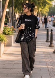 Flamme Graphic Print co-off set