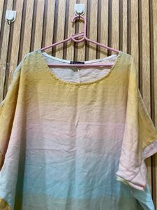 Oversized Tie-Dye Tunic Top length 31