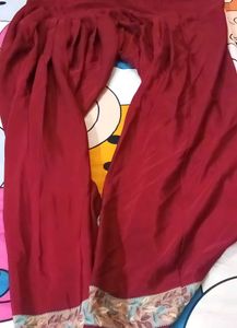Red &amp; White Kurta Set