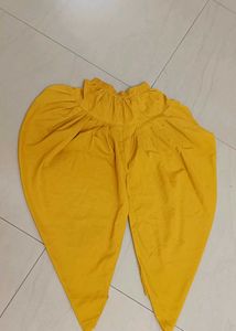 Cute Red &amp; Yellow Dhoti  Patiyala set(size -30)