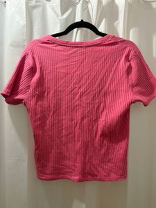 Ribbed Square Neck Top