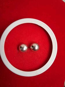 Classic Silver Ball Stud Earrings