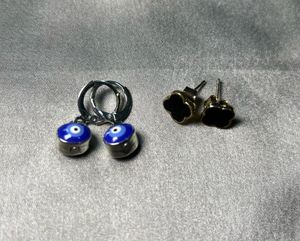 Evil Eye Earrings Set