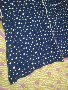 Cute Star Print Pajama Top