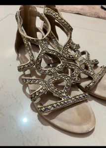 Luna Blu Embellished Gladiator Sandals