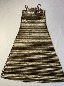 Striped Spaghetti Strap Dress