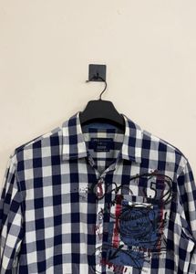 Men's Plaid Graphic Print Shirt