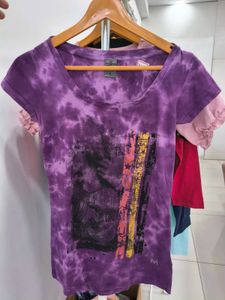 Purple Tie-Dye Graphic Tee