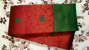 Elegant Red & Green Saree