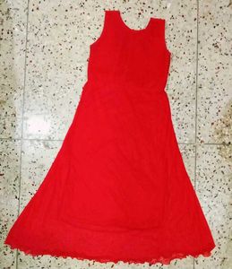 Red &amp; Gold Festive Girls Dress