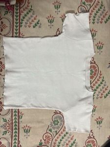 Classic White Ribbed T-Shirt
